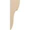 Ekena Millwork 5"W x 10"D x 30"H Thin Carmel Rough Cedar Woodgrain TimberThane Corbel, Primed Tan CORUR05X10X30CARRCPR - alternate 2